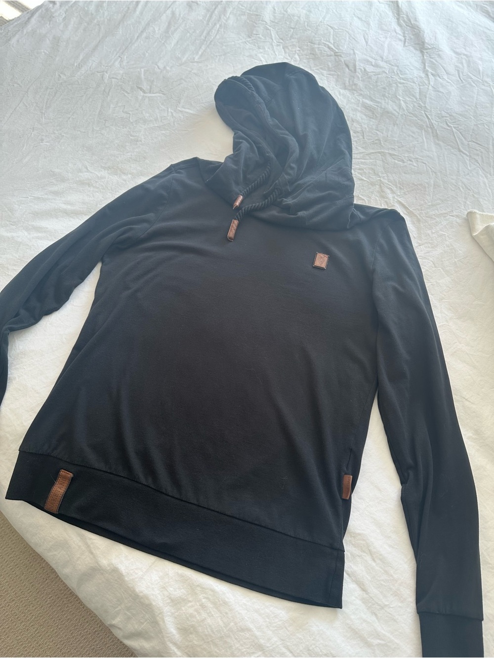 Naketano black hoodie with brown accents, size medium - Picture 7 of 16